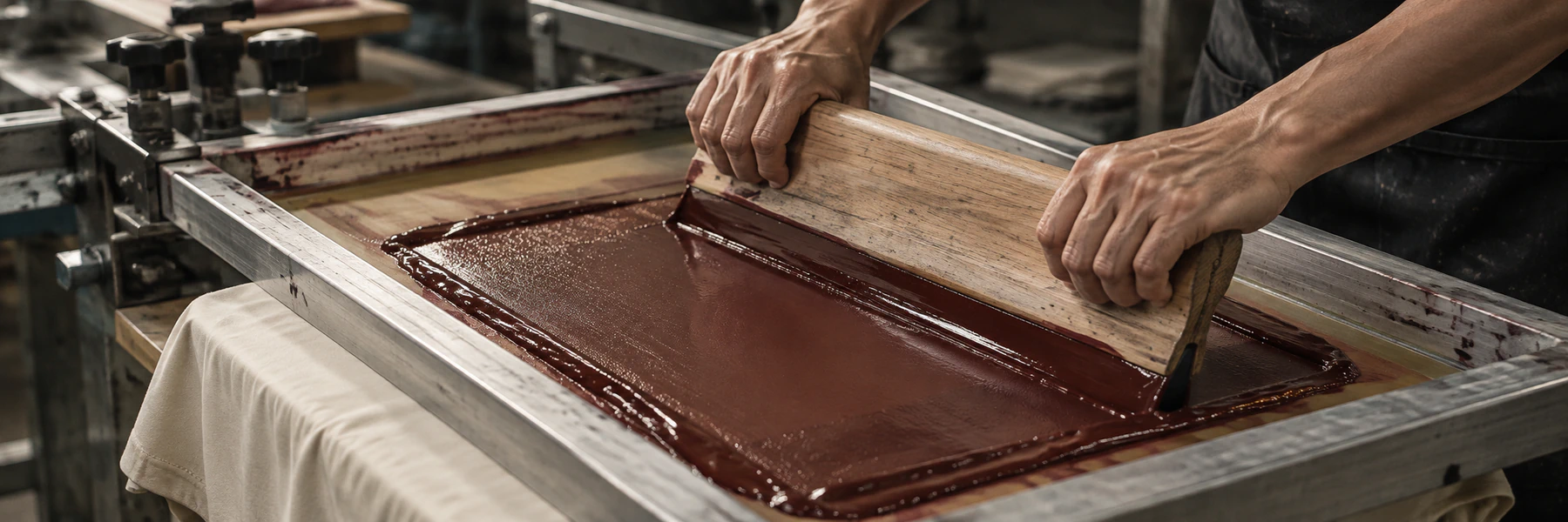 Craft Clothing’s industrial silkscreen process